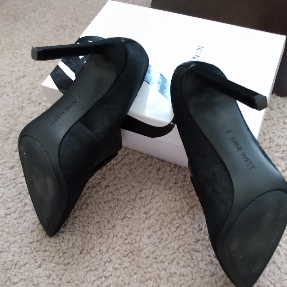 BLK/ Pony Hair Stiletto shoe